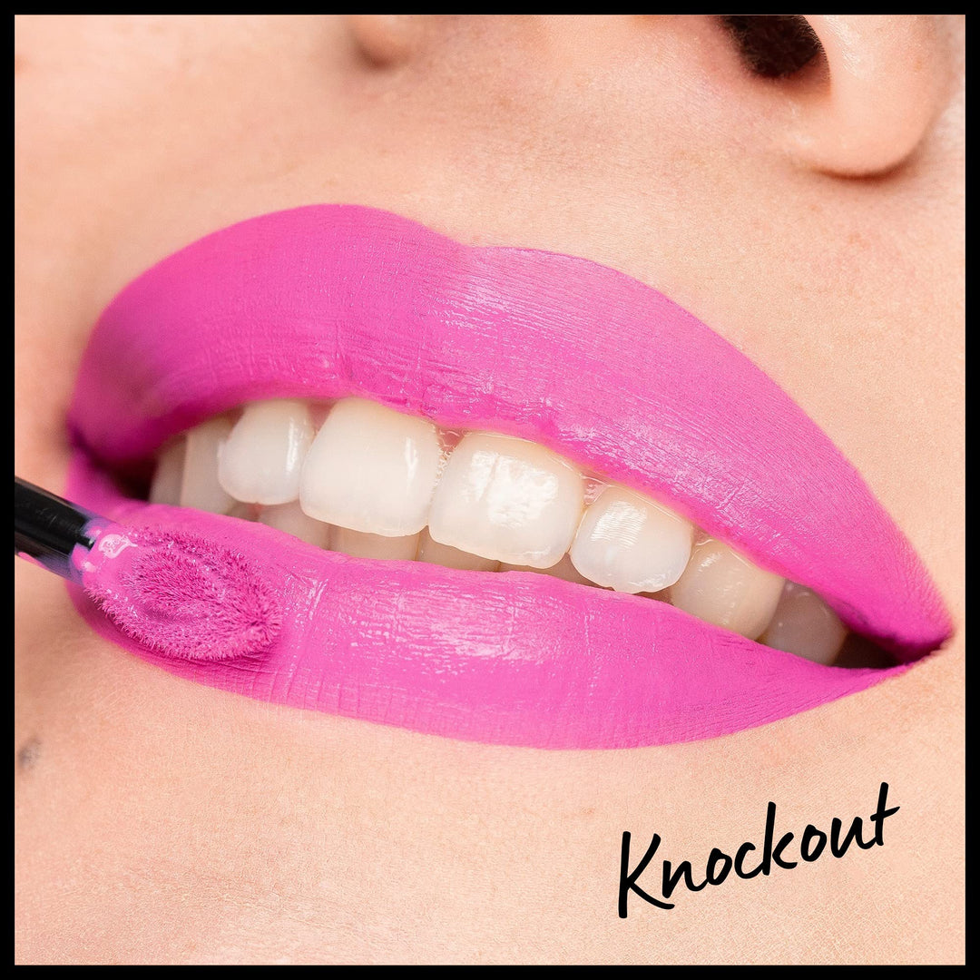 PROFESSIONAL MAKEUP Lip Lingerie XXL Matte Liquid Lipstick - Knockout (Bubblegum Pink)