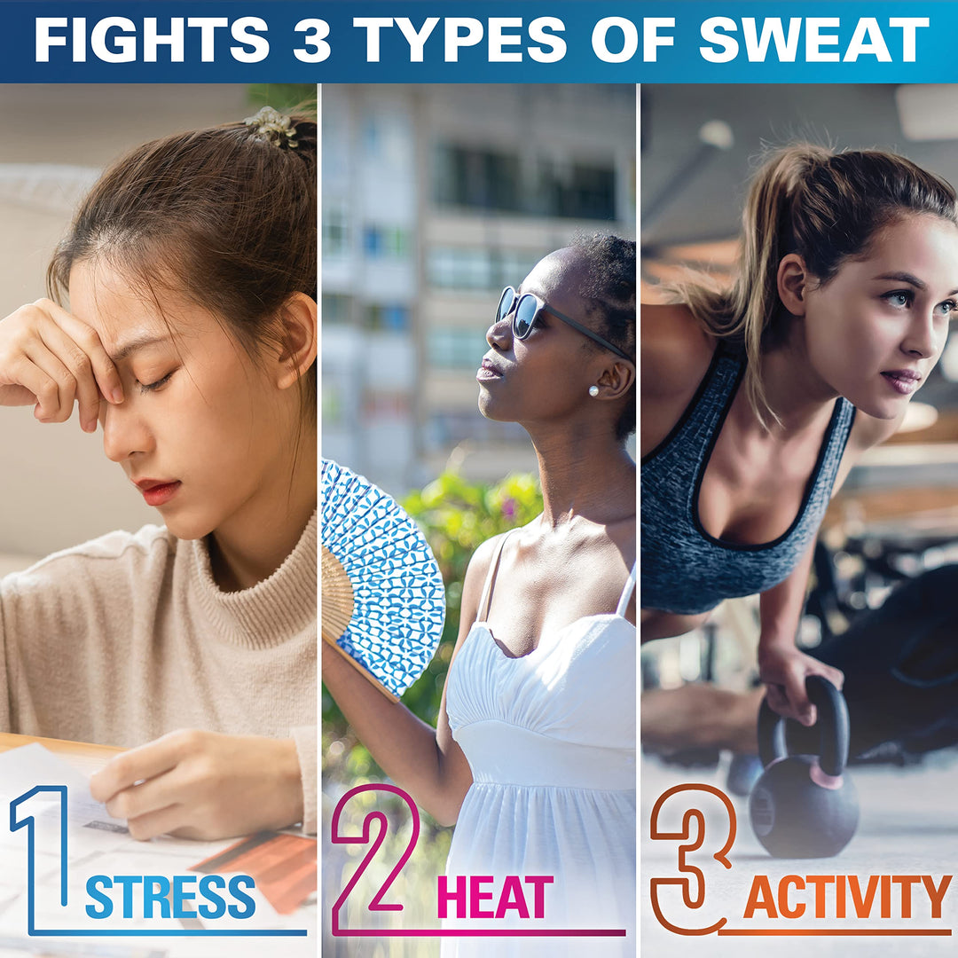 Deodorant and Antiperspirant Clinical Strength for Women, Stress Response, 72hr Stress Sweat Protection, PH Balancing Minerals, Invisible Solid, 1.6 oz (Pack of 3)