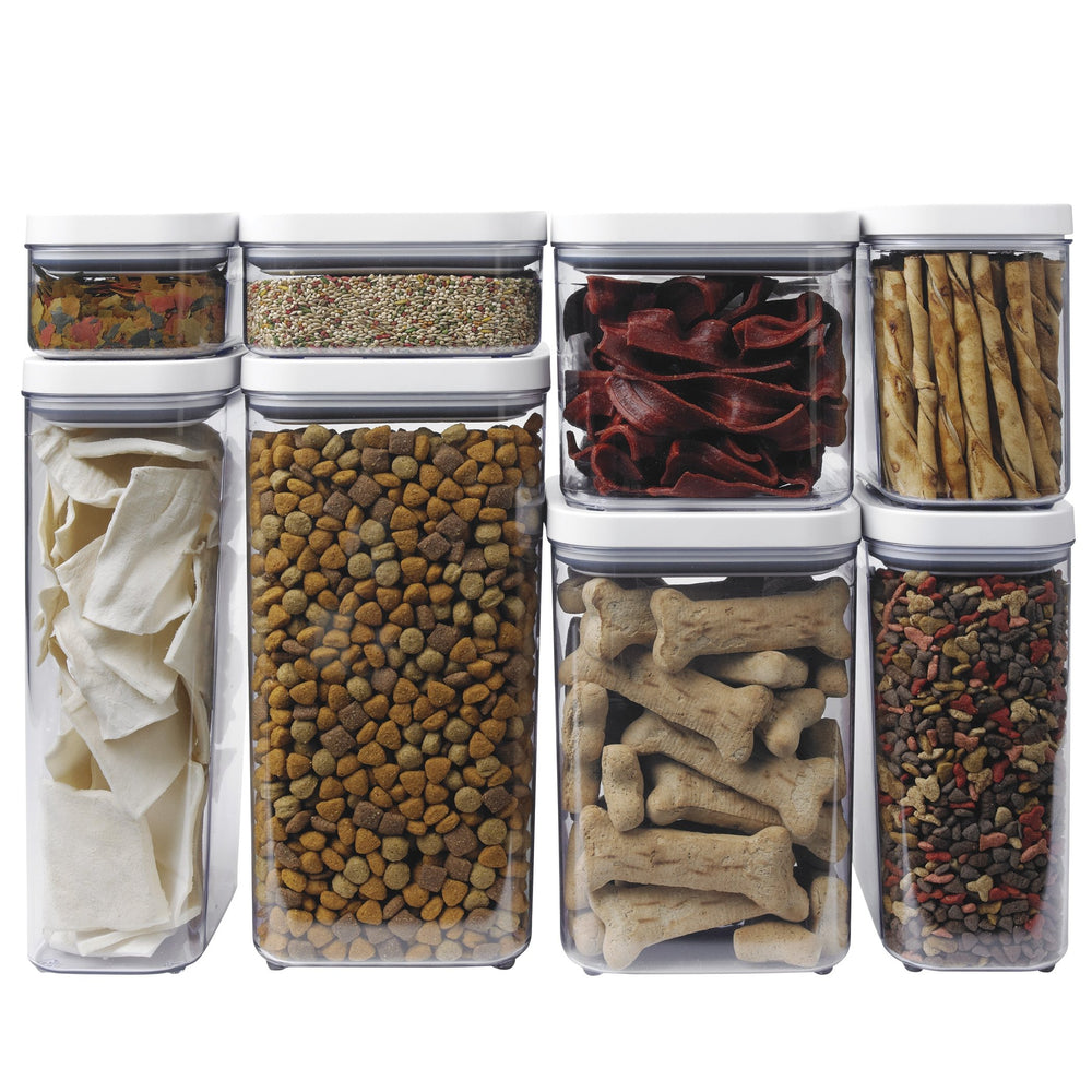 Airtight Pet Food Storage POP Container,White,2.6 Quart