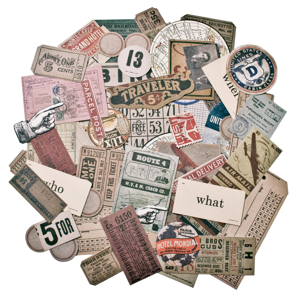 Ephemera Pack, Multicolor, 63 Count