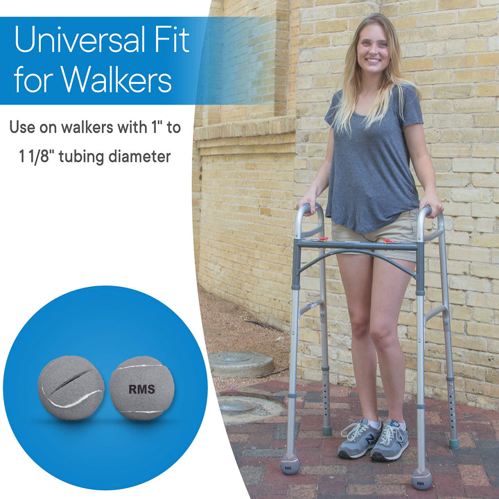 Walker Glide Balls 2-Pair 6 Color Choices (Grey)
