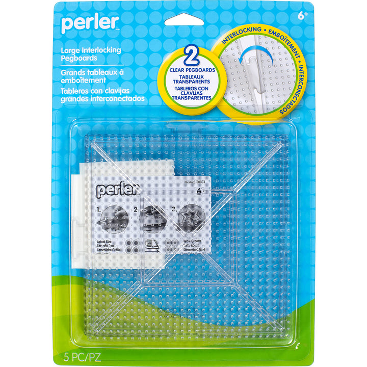 Beads Funfusion: Large Clear Interlocking Pegboards