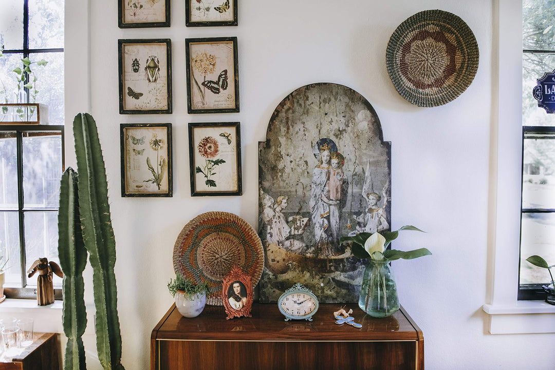Green Antiqued Pewter Mantel Clock