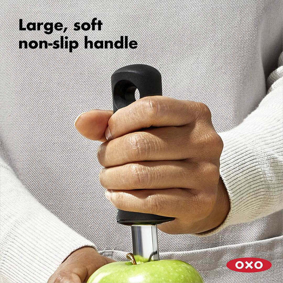 Good Grips Apple Corer,1 EA, Silver/Black