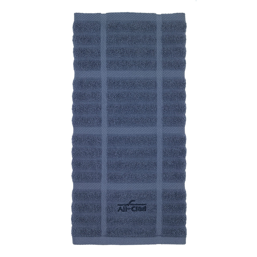 Solid Kitchen Towel: Highly Absorbent, Super Soft - 100% Cotton, 17x30 Towel for Cleaning & Drying Dishes or Counters, 1-Pack, Cornflower