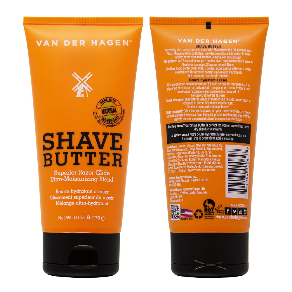 Van Der Hagen Shave Butter 6 oz (pack of 2)