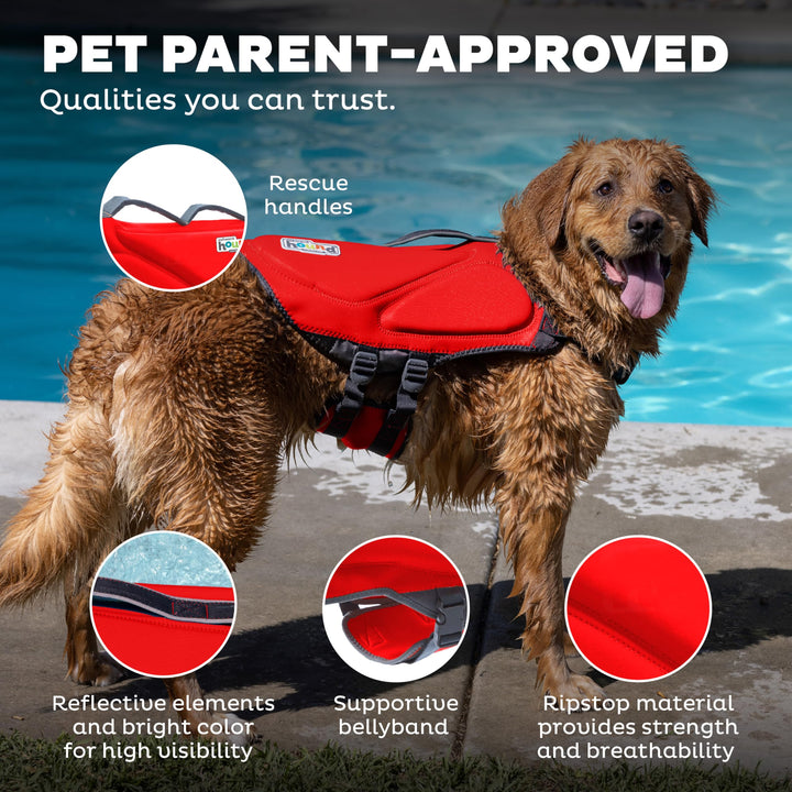Dawson Swim Red Dog Life Jacket, XL