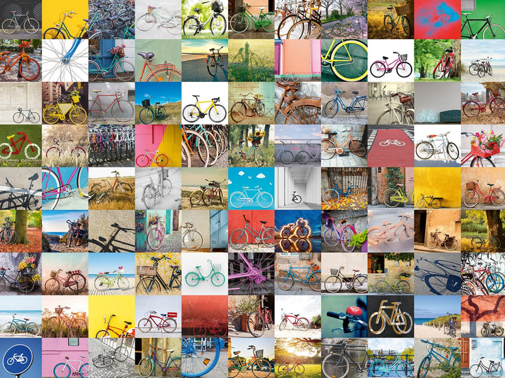 99 Bicycles 1500 Piece Puzzle for Adults | Precision Fit | Unique Piece Design | FSC-Certified Materials