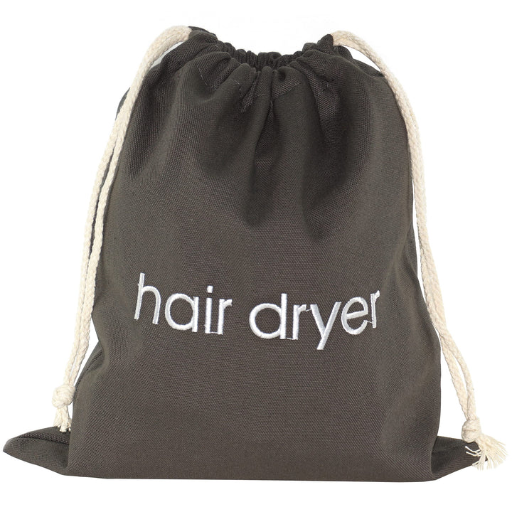 Hair Dryer Bag Cotton Drawstring Hairdryer Storage Container for Makeup Tools, Straightener 11.8 X 13.8 Inch Travel Cotton Organizer Cover for Home, Hotel