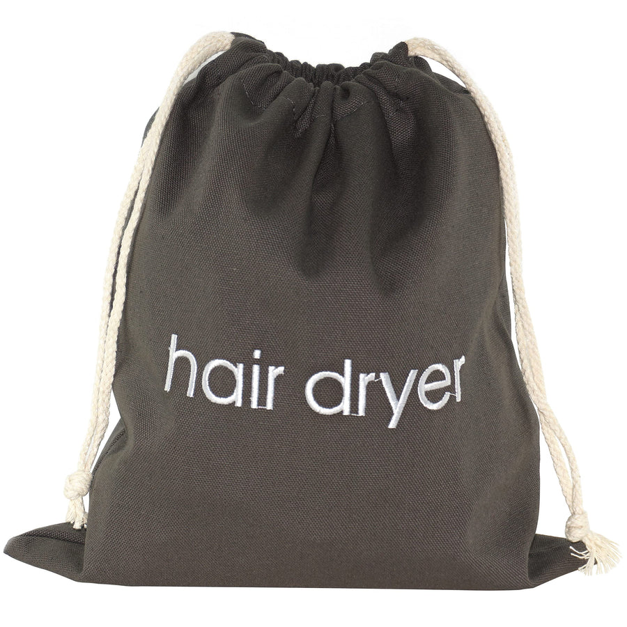Hair Dryer Bag Cotton Drawstring Hairdryer Storage Container for Makeup Tools, Straightener 11.8 X 13.8 Inch Travel Cotton Organizer Cover for Home, Hotel