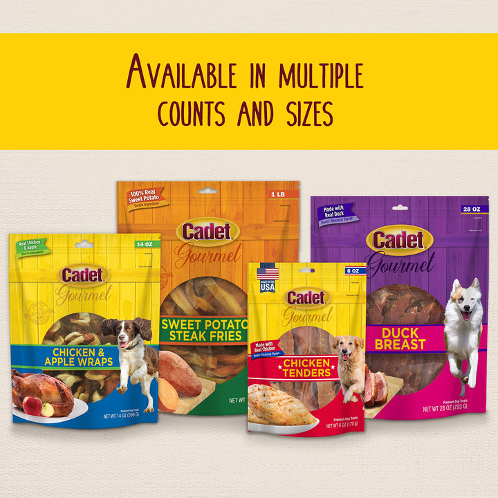 Gourmet Sweet Potato & Chicken Wraps Limited-Ingredient Dog Chews, Healthy and Natural Training Treats for Small and Large Dogs, 28 oz.