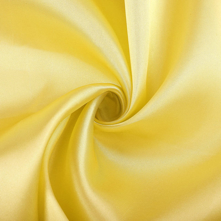 ANECO 12 Pieces Satin Napkins Soft Dinner Napkins Square Table Napkins 17 x 17 Inches for Restaurant Weddings Party Dinner Decoration (Pastel Yellow)
