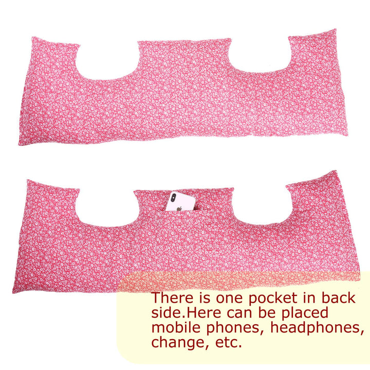 Mastectomy Pillow for Breast Cancer Surgery Lumpectomy Reconstruction Chest Healing Protector Post-Surgery Recovery Support Patient Care (Tiny Flower)
