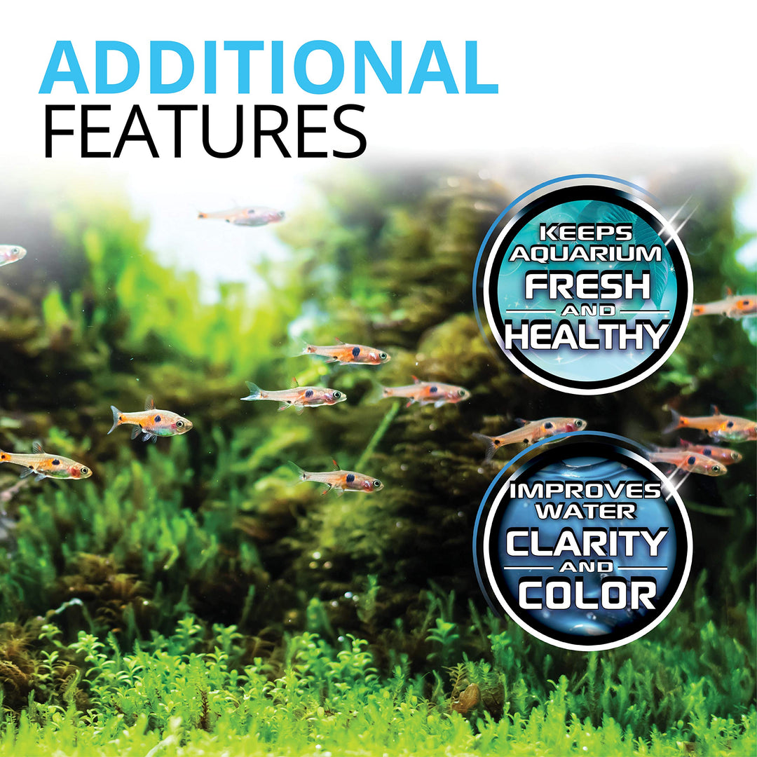 Carbon Filter Media for Aquariums, Premium Bituminous Carbon Inserts, 100-gram Nylon Bags, 3 Count (Pack of 1), A1440