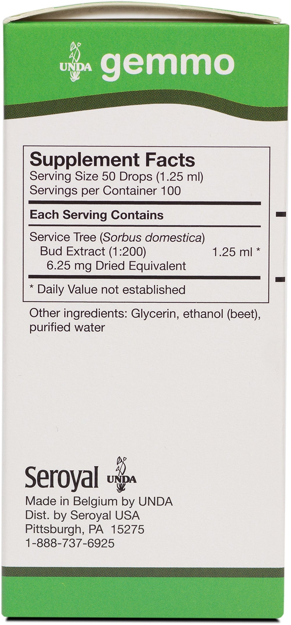 UNDA Gemmo Therapy - Sorbus Domestica - Service Tree Buds - 4.5 fl oz (125 ml)
