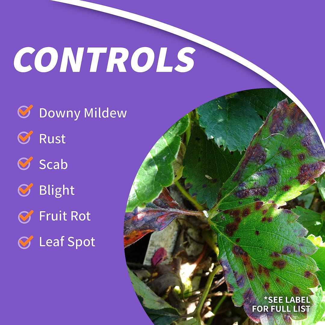 Mancozeb Flowable with Zinc Fungicide, 16 oz Concentrate, Broad Spectrum Disease Control & Prevention for Plants