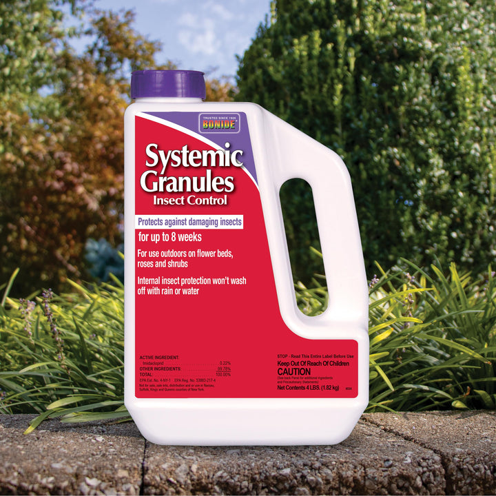 Insect Control Systemic Granules, 4 lbs. Ready-to-Use Water Resistant Long Lasting Protection Outdoor Use