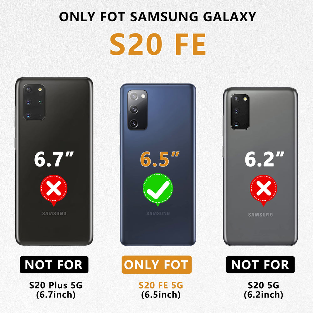 for Samsung Galaxy S20-FE Case: Military Grade Drop Proof Protection Mobile Cover with Kickstand | Matte Textured Rugged Shockproof TPU | Protective Phone Case for Samsung S20 FE 5G - Black