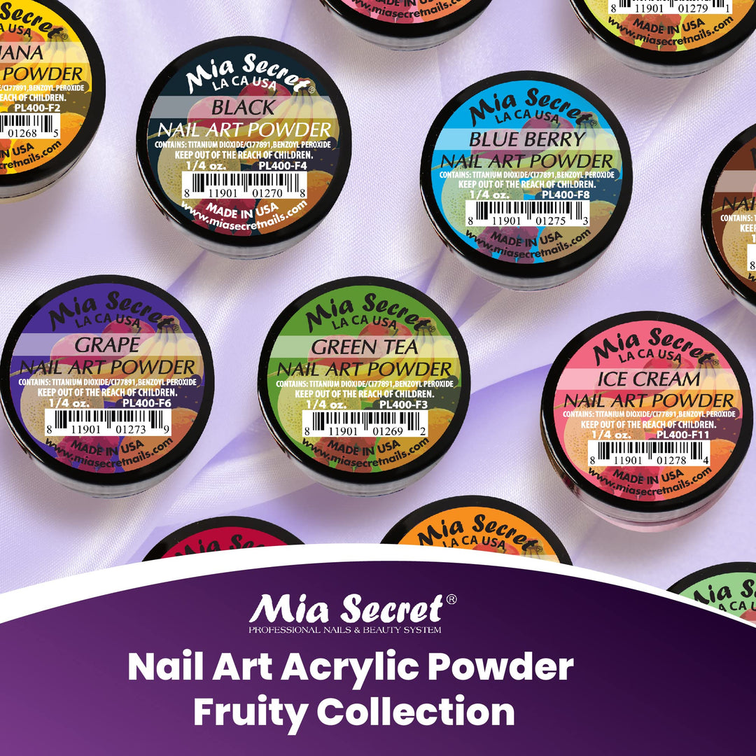 -Fruity Collection Nail Acrylic Powder set of 12