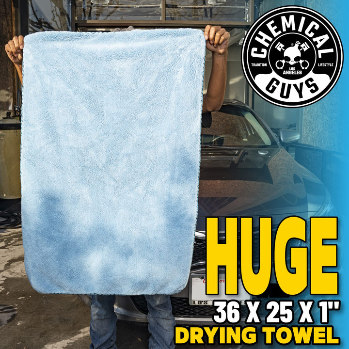 MIC1996 Woolly Mammoth Microfiber Dryer Towel (36 x 25) Cars,Trucks, SUVs, RVs, Home, Pets, Messes, Blue