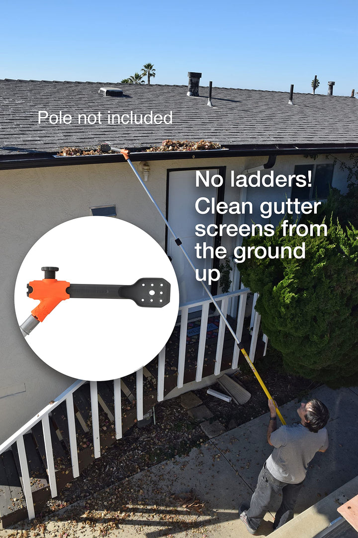 Gutter Cleaner PRO, Gutter Cleaning from The Ground, Plus Clean from roof and Ladder, and Clean Off Gutter Guards from The Ground.