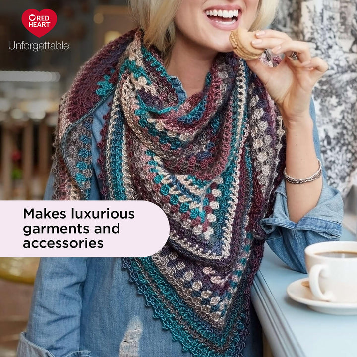 Boutique Unforgettable Gotham Yarn - 3 Pack of 100g/3.5oz - Acrylic - 4 Medium (Worsted) - 270 Yards - Knitting/Crochet