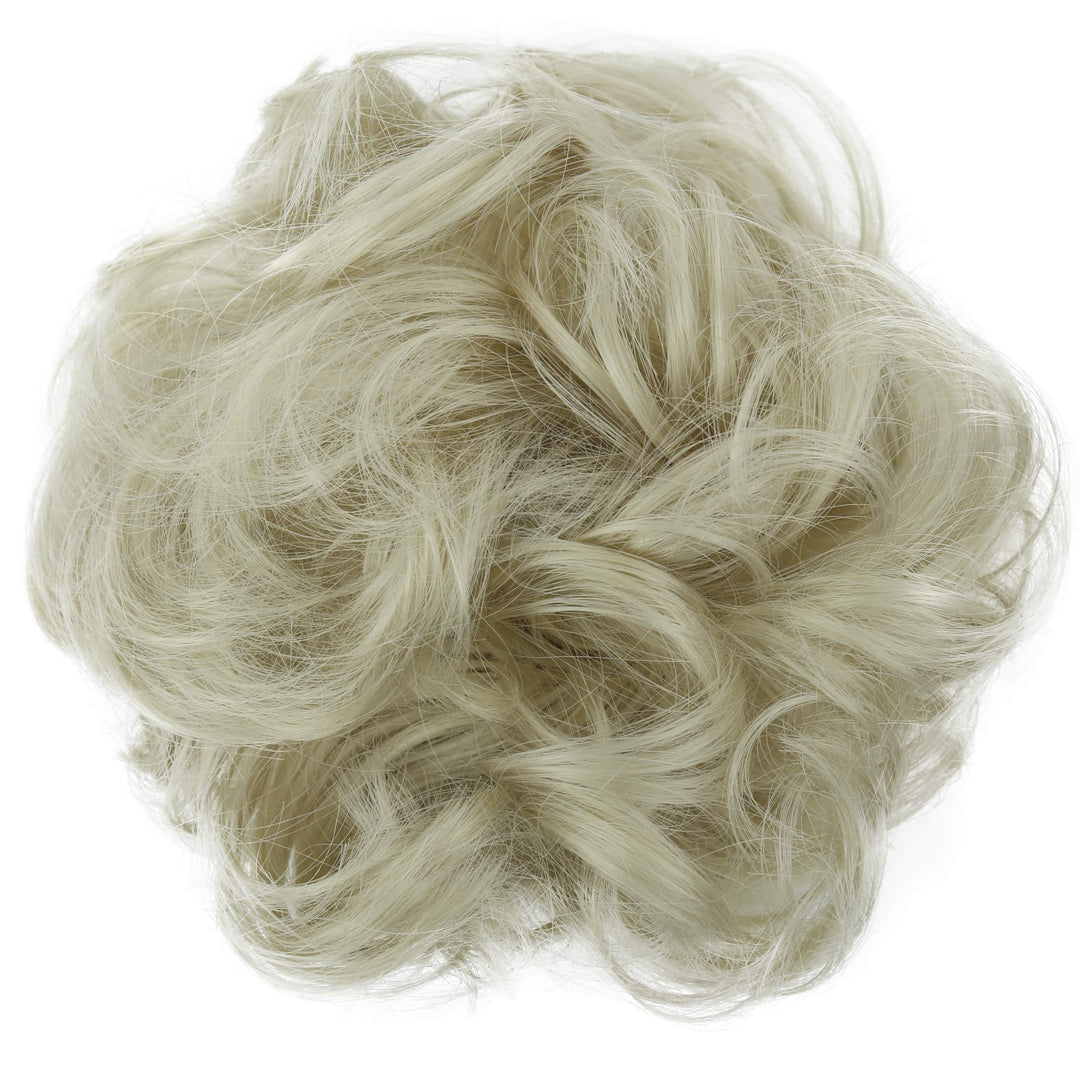 PRETTYSHOP Scrunchy Scrunchie Bun Updo Hairpiece Hair Ribbon Ponytail Extensions Curly Diverse Colors light blonde 22/613 AD