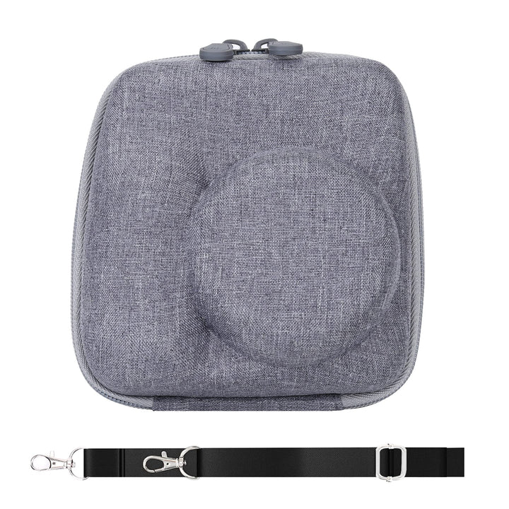 Hard Carrying Case Replacement for Fujifilm Instax Mini 12/11 Instant Camera,Protective Case Compatible with Instax Camera Mini 12/11(Clay White)