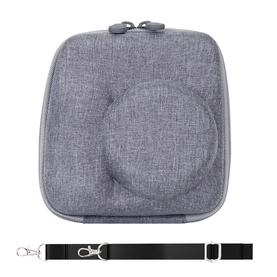 Hard Carrying Case Replacement for Fujifilm Instax Mini 12/11 Instant Camera,Protective Case Compatible with Instax Camera Mini 12/11(Clay White)
