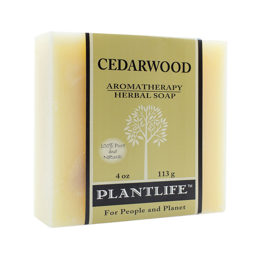 Cedarwood 100% Pure & Natural Aromatherapy Herbal Soap- 4 oz (113g)