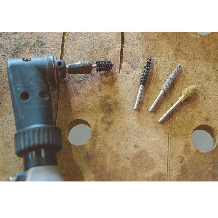 Extreme Cylinder Burr, 1/8 Shaft, Very Coarse - Woodworking Attachment for Dremel, Foredom, DeWalt, Milwaukee. Abrasive Tungsten Carbide, 1/4 (6.3mm) Dia. X 1/2 (12.7mm) Length, CX-14-EC