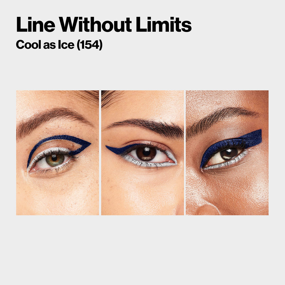 Revlon ColorStay Line Creator, Double Ended Liquid Eyeliner & Smoky Kohl Pencil, Waterproof & Transferproof Eye Makeup, 154 Cool as Ice, 0.004 oz