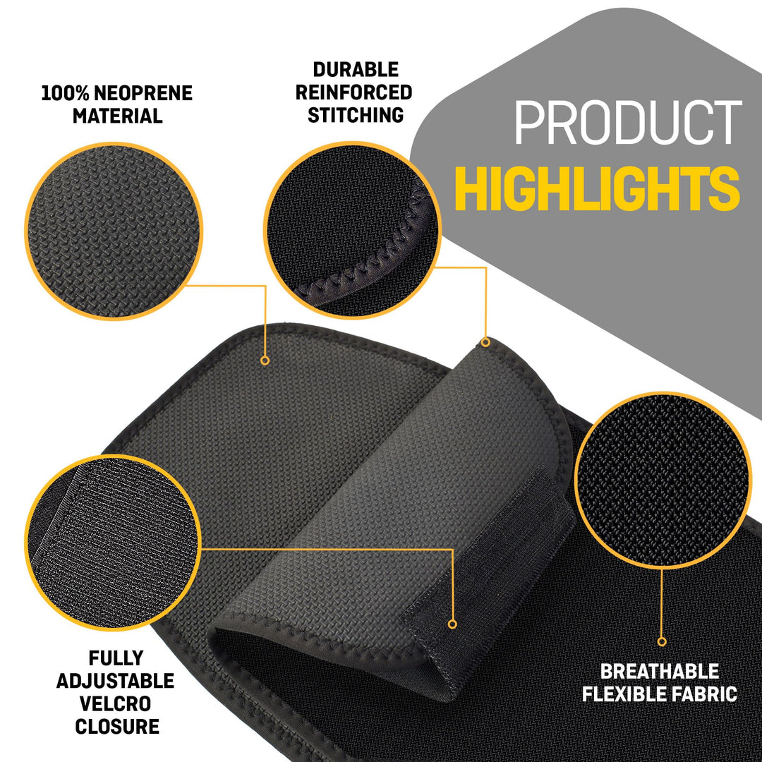 Waist Trainer for Women Lower Belly - Waist Trimmer Belt Sauna Tummy Toner Low Back and Lumbar Support with Sauna Suit Effect (Large Black)