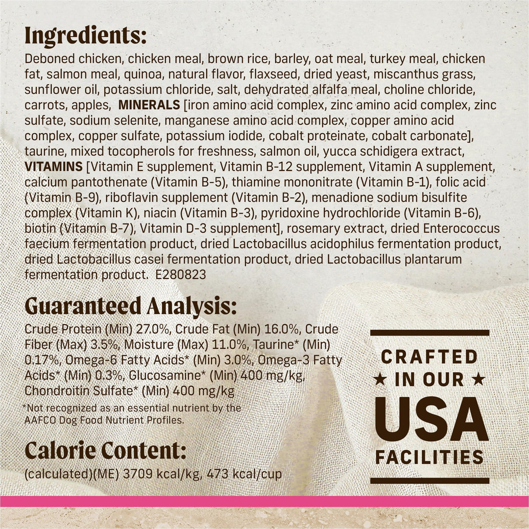 Healthy Grains Premium Dry Dog Food For Small Dogs, Wholesome and Natural Kibble, Small Breed Recipe - 4.0 lb. Bag