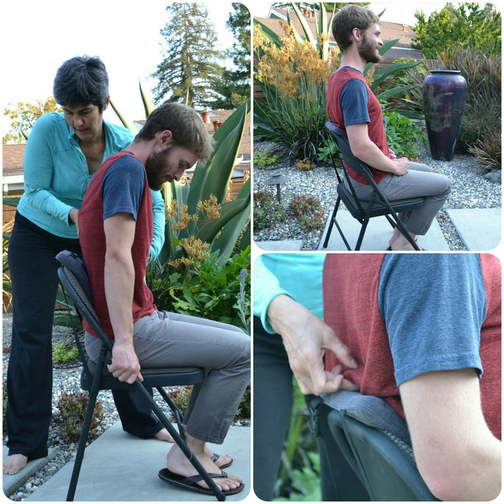 Stretchsit Cushion Lumbar Support/backrest for Chairs/car Seats - Spinal Traction/Decompression for Relief from Lower Back Pain, Neck Pain, Shoulder Pain, Fibromyalgia