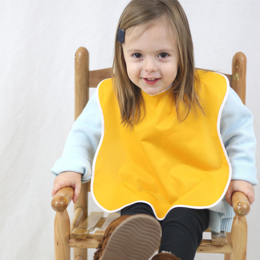 Extra Large Waterproof Bibs Premium Baby and Toddler Bib 4-Pack Gift Set, Double Snap Buttons, Cute Designs for Girls