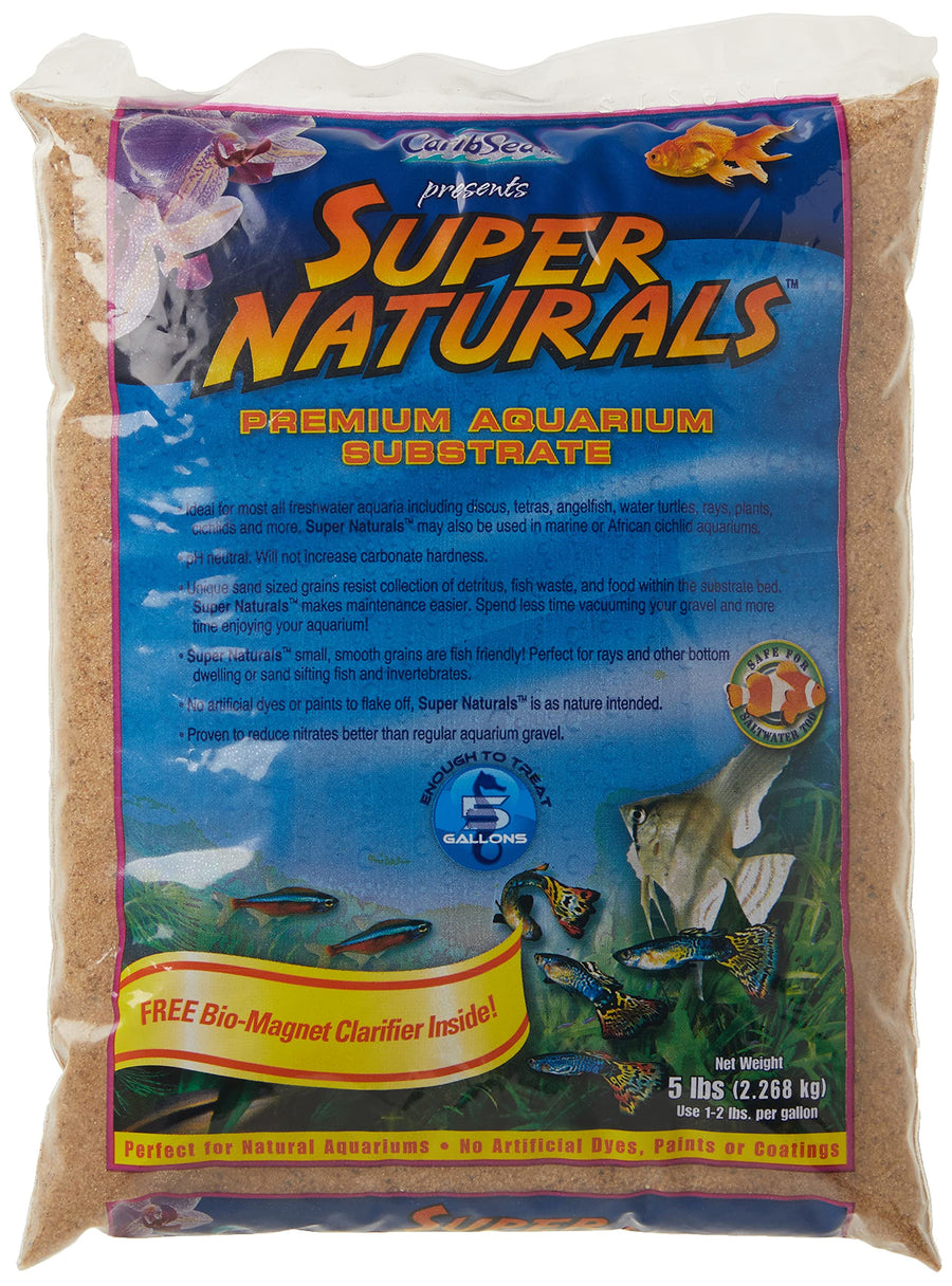 ACS05839 Super Natural Sunset Gold Sand for Aquarium, 5-Pound