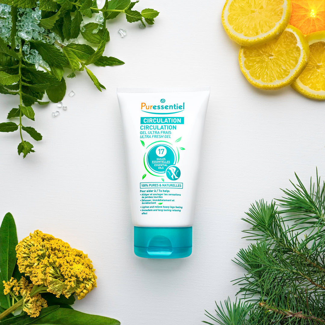 Puressentiel Circulation Ultra-Fresh Gel with 17 essential Oils, 125 ml