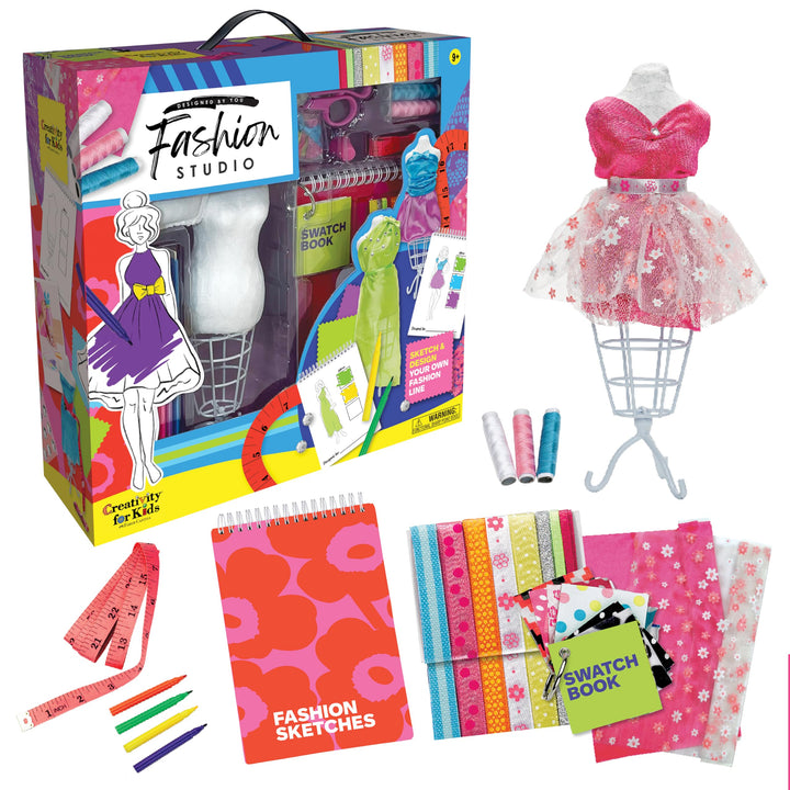 Designed by You Fashion Studio: DIY Fashion Designer Kit for Girls, Craft Kit for Teens, Gifts for Girls Ages 9-12+