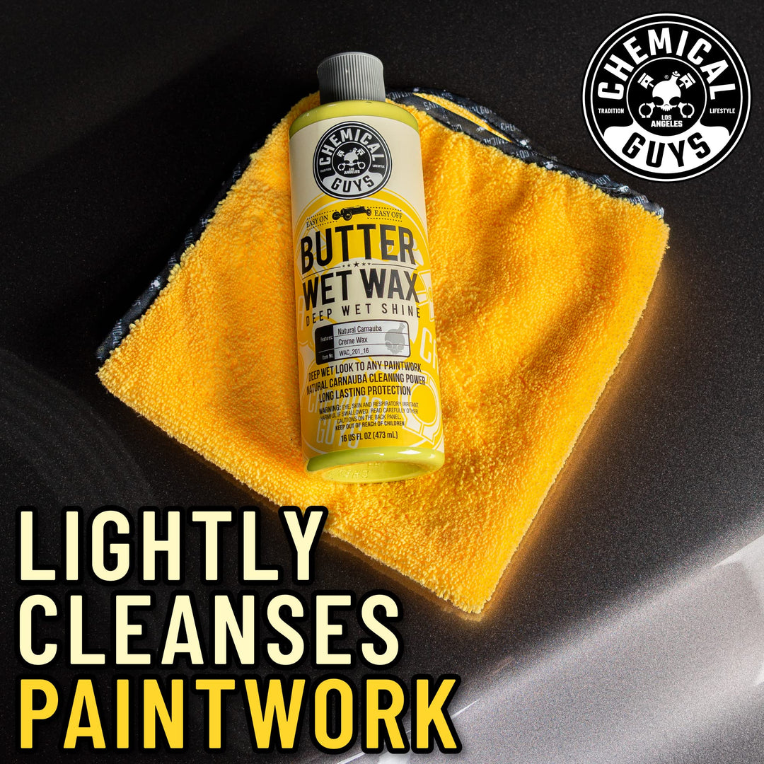 WAC_201_16 Butter Wet Wax, Deep Wet Shine for Cars, Trucks, SUVs, RVs & More, 16 fl oz, Banana Scent
