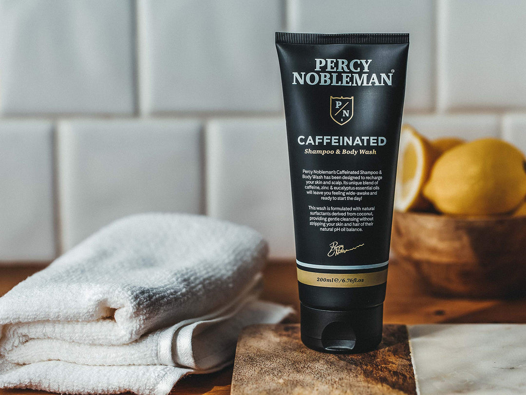 Percy Nobelman Caffeinated Shampoo & Body Wash, New, 6.76 Ounce