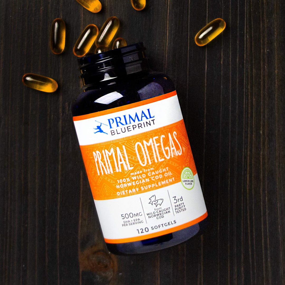 Primal Omegas, Omega-3 Fatty Acid Daily Supplement, 120 Count