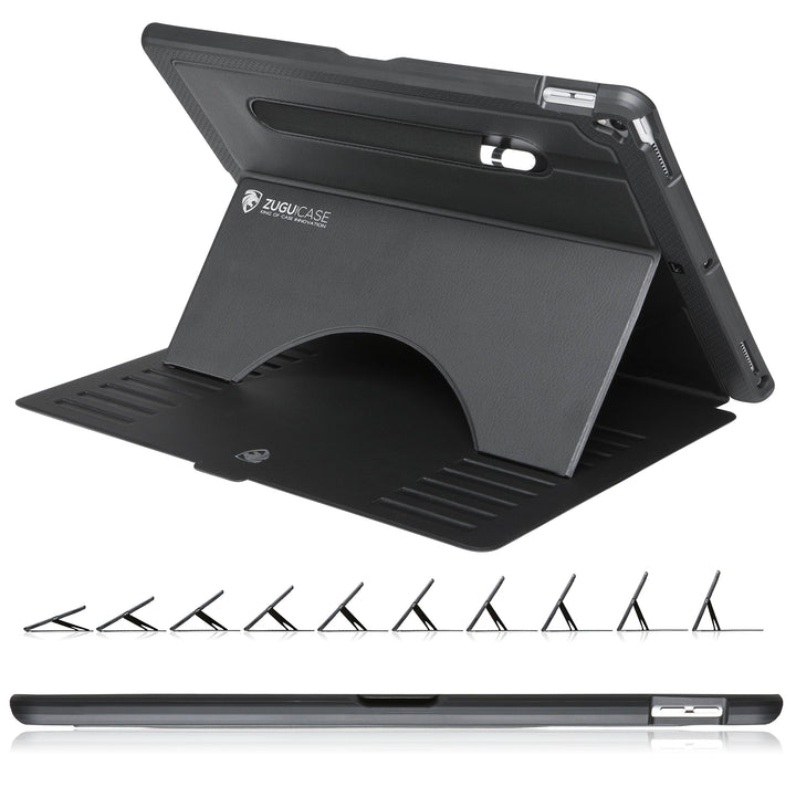 - 2017/2015 iPad Pro 12.9 inch (Old Model) 1st & 2nd Gen Case Prodigy X - Very Protective But Thin + Convenient Magnetic Stand + Sleep/Wake Cover for Men & Women (Black)