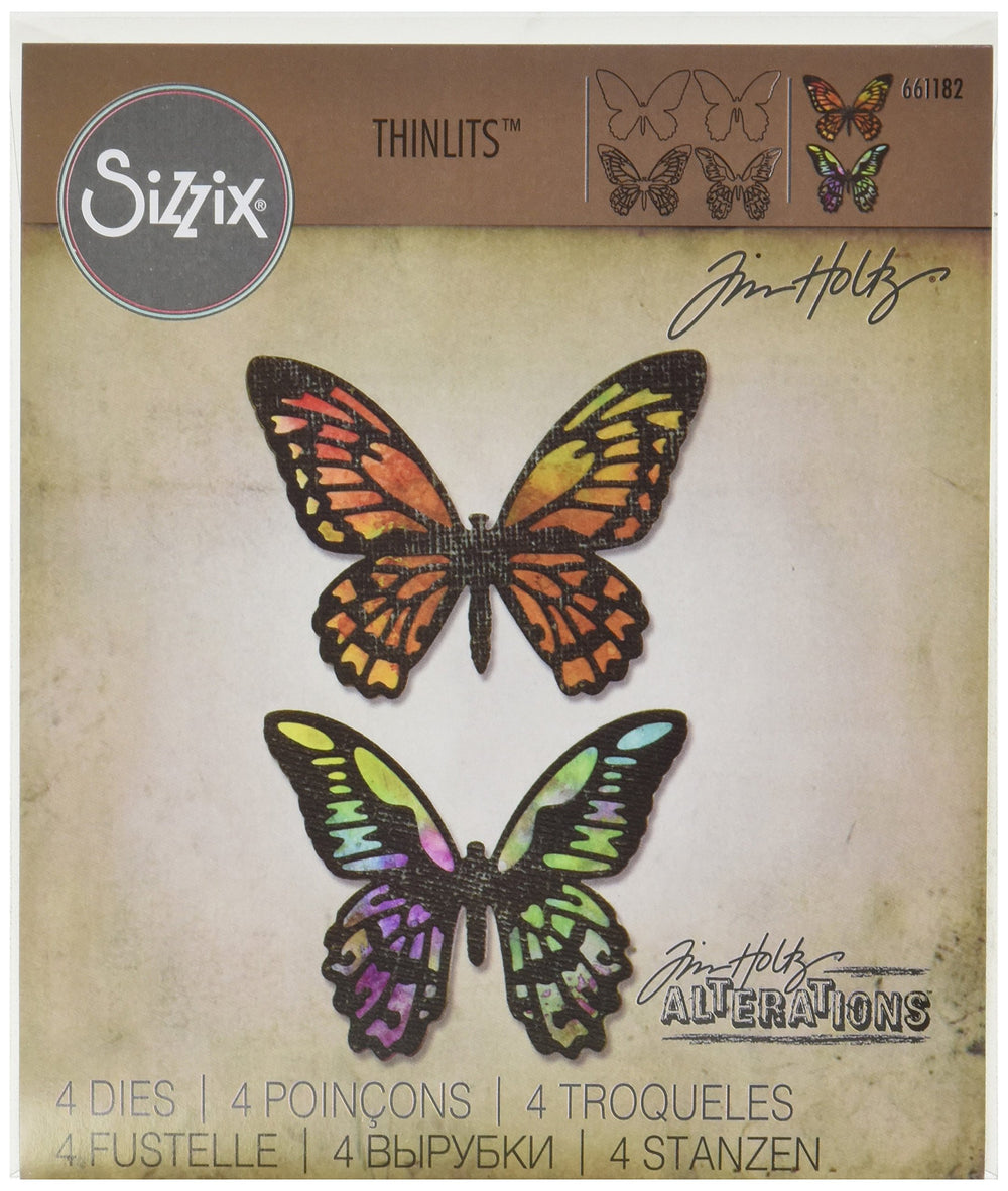 661182 Detailed Butterflies Thinlits Die Set by Tim Holtz (4/Pack)