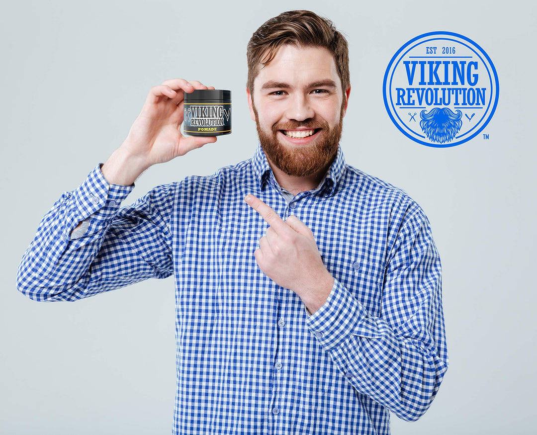 Pomade for Men 4oz - Firm Strong Hold & High Shine for Classic Styling - Water Based & Easy to Wash Out (Firm, 1 Pack)
