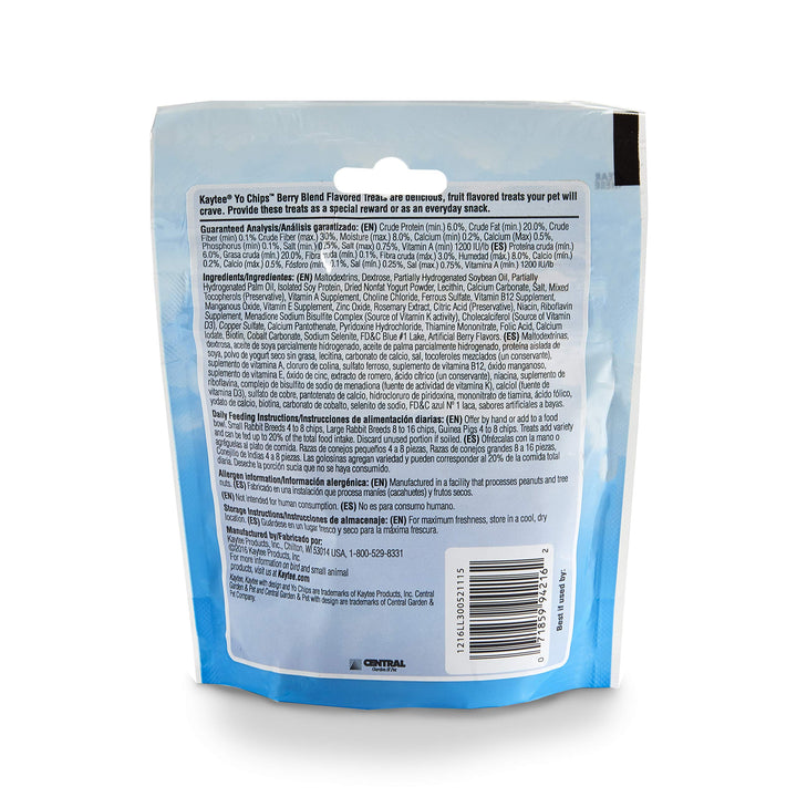 Yo Chips for Rabbit & Guinea Pig - Mixed Berry 3.5 oz