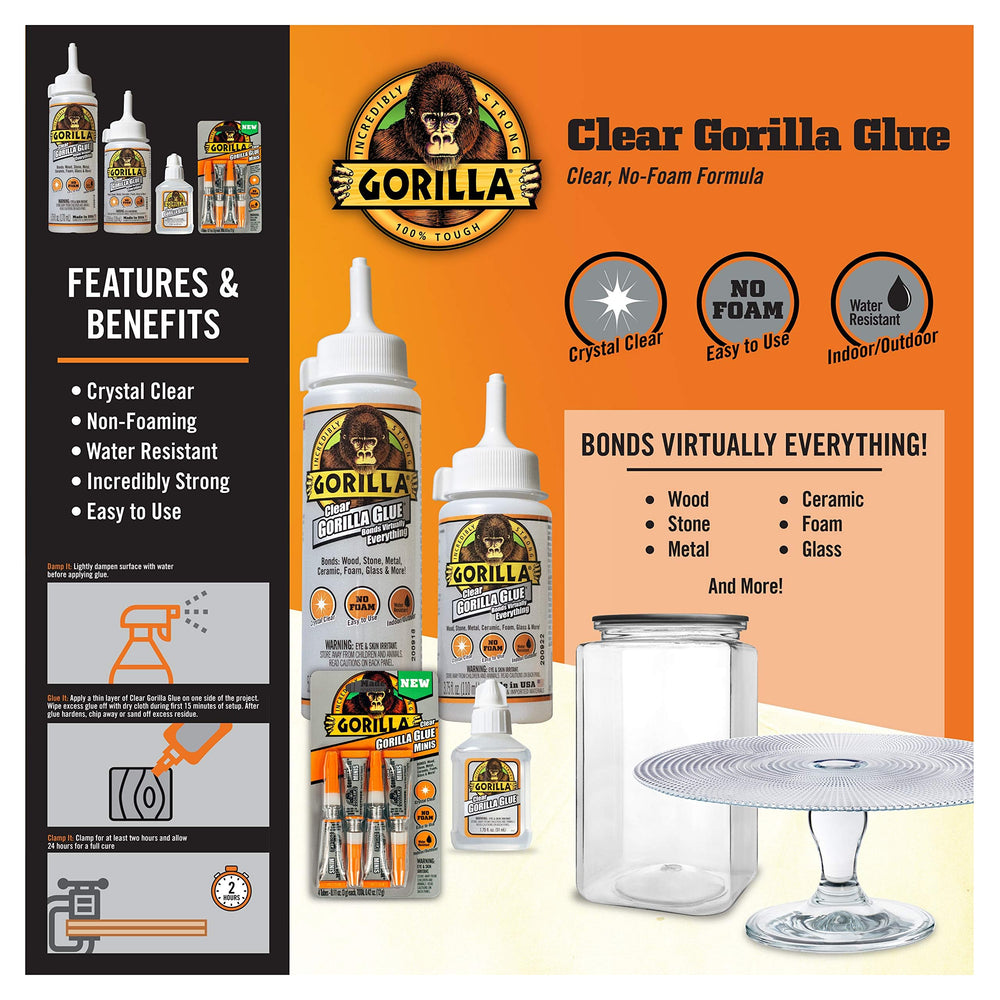 Clear Glue, 5.75 Ounce Bottle, Clear