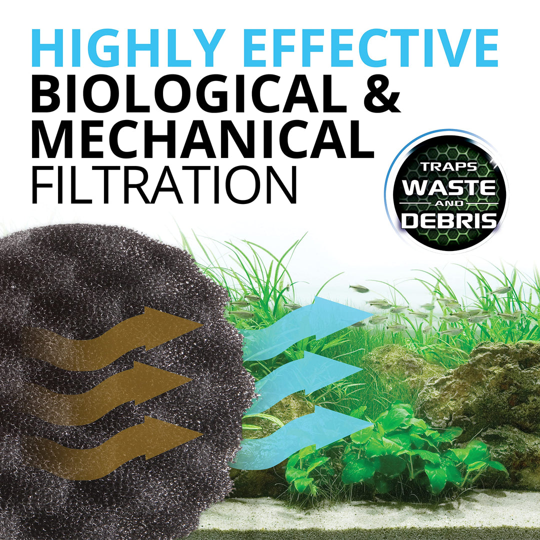 FX4/FX5/FX6 Bio-Foam, Replacement Aquarium Filter Media, 2-Pack, A239