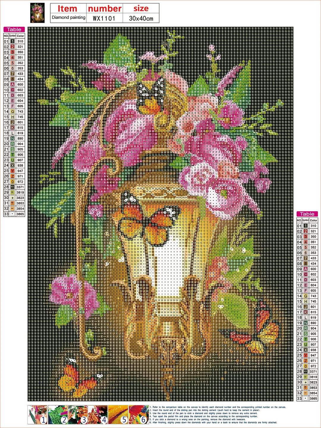 Flowers Diamond Painting Kits for Adults, Round Full Drill Lantern Diamond Art Kits, 5D DIY Butterfly Diamond Painting by Number Kits Flower Gem Beads Art Kits for Home Wall Decor 12x16 Inch