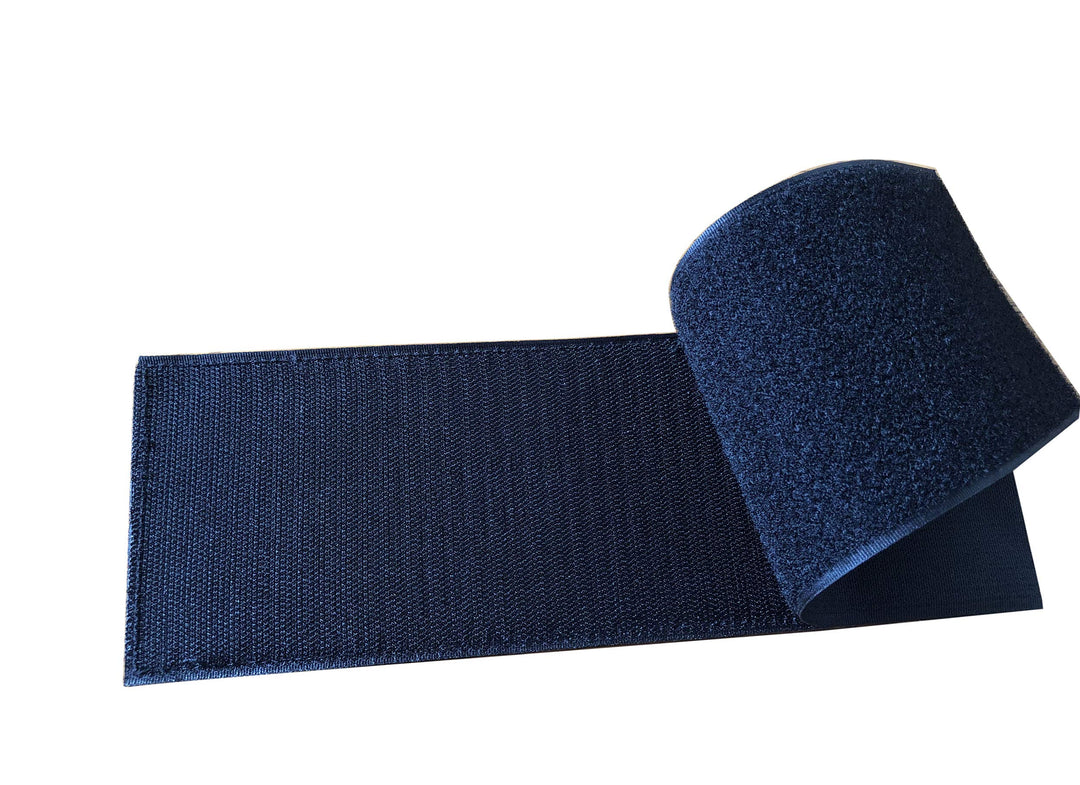 Police Patch with Hook and Loop (Gray-Reflective, 8.5x3 inch)